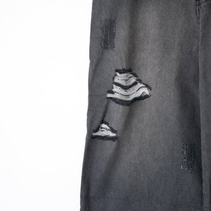 VISION STREET WEAR クラッシュ デニムパンツ LIGHT GRAY