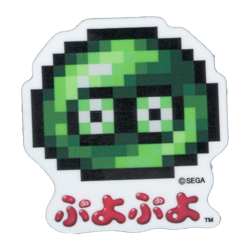 Puyo Puyo Dot 2nd Edition Mini Sticker Green Puyo SEGA Sega Character Fever Goods PUYO034