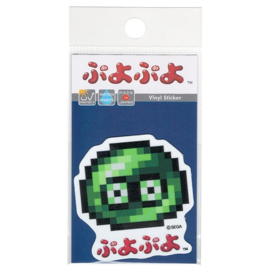 ぷよぷよ ドット第二弾 ミニステッカー みどりぷよ SEGA セガ キャラクター フィーバー グッズ PUYO034