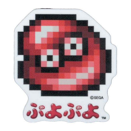 Puyo Puyo Dot 2nd Edition Mini Sticker Aka Puyo SEGA Sega Character Fever Goods PUYO035