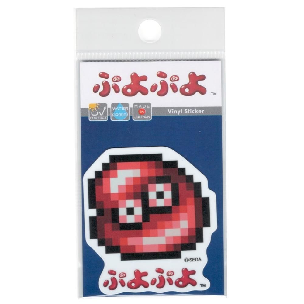 ぷよぷよ ドット第二弾 ミニステッカー あかぷよ SEGA セガ キャラクター フィーバー グッズ PUYO035