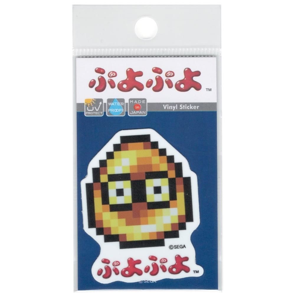 ぷよぷよ ドット第二弾 ミニステッカー きいろぷよ SEGA セガ キャラクター フィーバー グッズ PUYO036