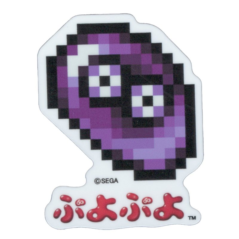 Puyo Puyo Dot 2nd Edition Mini Sticker Purple Puyo SEGA Sega Character Fever Goods PUYO038