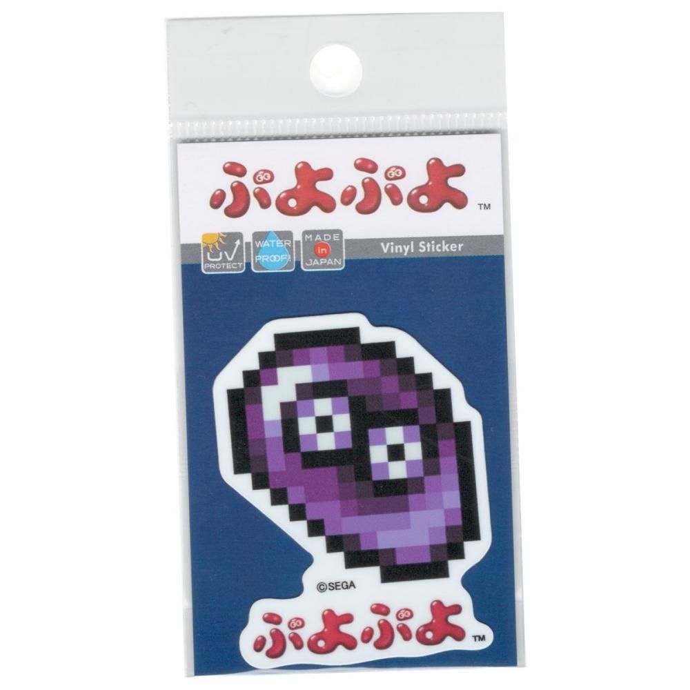 ぷよぷよ ドット第二弾 ミニステッカー むらさきぷよ SEGA セガ キャラクター フィーバー グッズ PUYO038