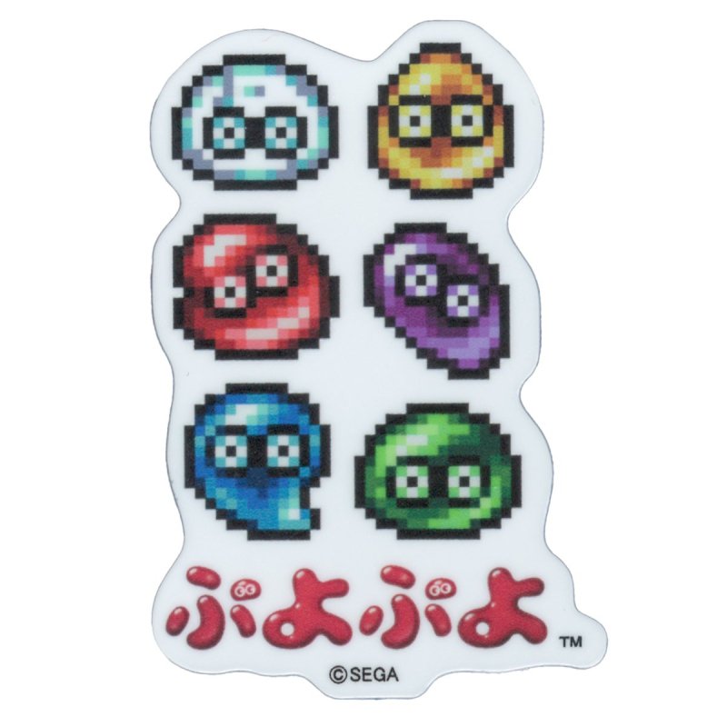 ぷよぷよ ドット第二弾 ミニステッカー ぷよ集合 SEGA セガ キャラクター フィーバー グッズ PUYO039