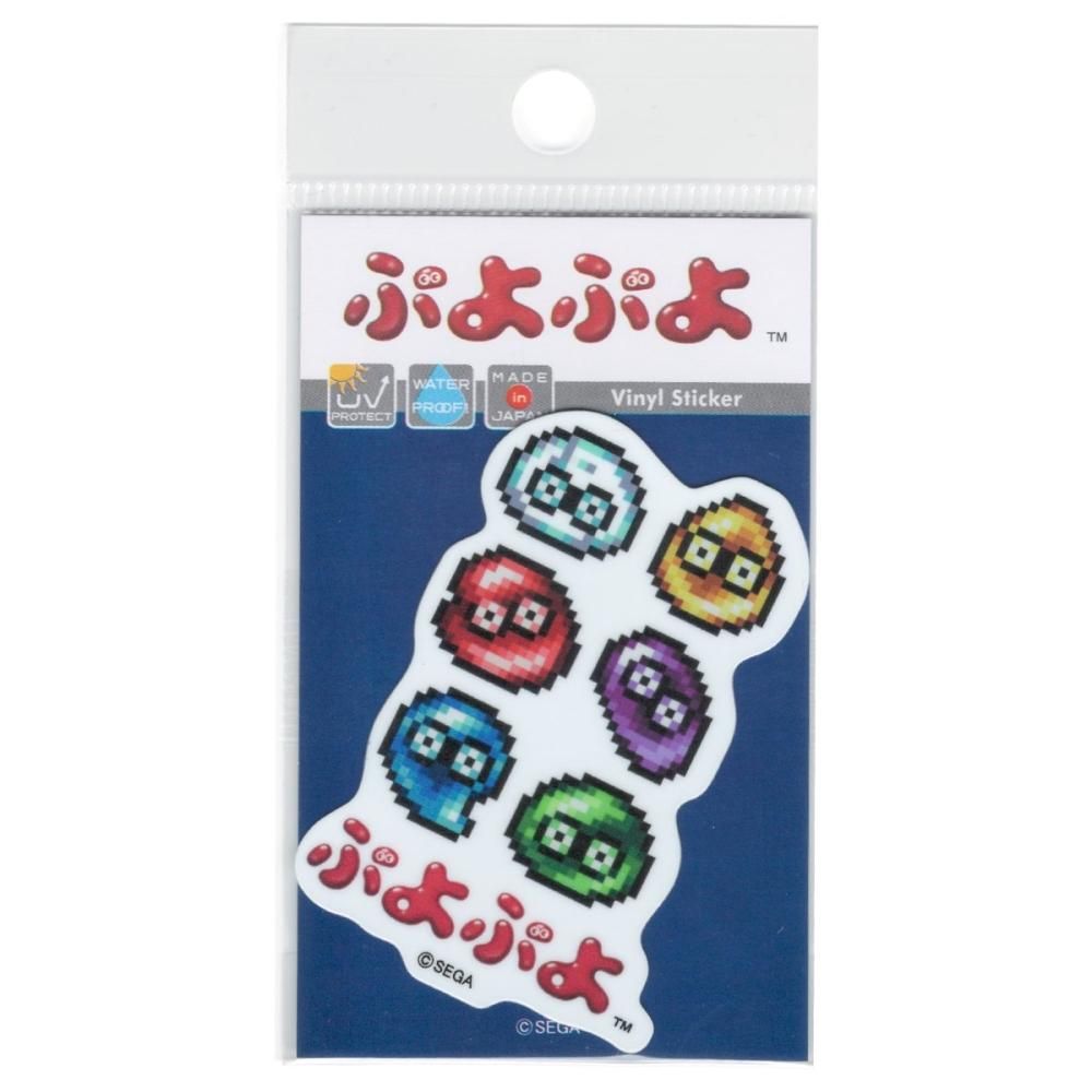ぷよぷよ ドット第二弾 ミニステッカー ぷよ集合 SEGA セガ キャラクター フィーバー グッズ PUYO039