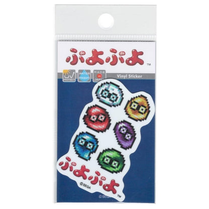 ぷよぷよ ドット第二弾 ミニステッカー ぷよ集合 SEGA セガ キャラクター フィーバー グッズ PUYO039