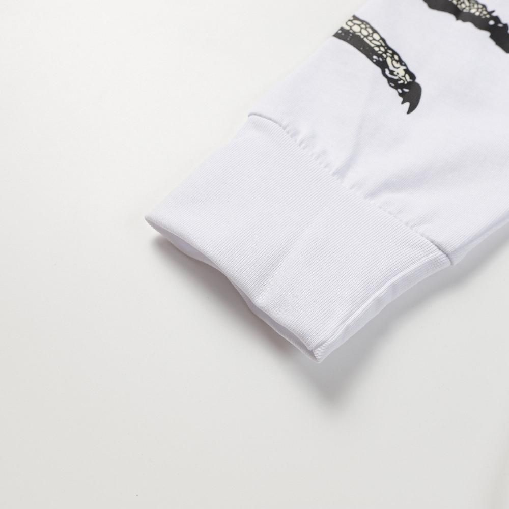 HELLSTAR プリント ロンT WHITE