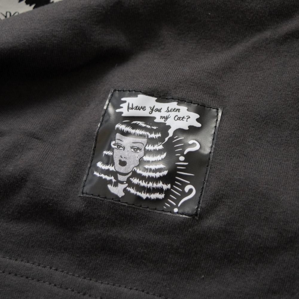 404 NOT FOUND by Gummy ビッグシルエット 長袖Tシャツ ロンT CHARCOAL