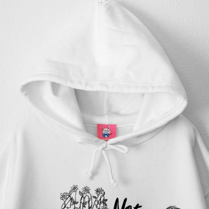 404 NOT FOUND by Gummy プルオーバー フーディー パーカー WHITE
