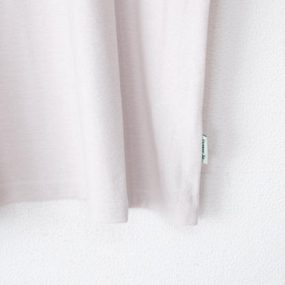 POWER TO THE PEOPLE 梨地ワンポイント ラーメン 刺繍 Tシャツ WHITE