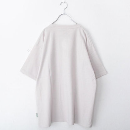POWER TO THE PEOPLE 梨地ワンポイント ラーメン 刺繍 Tシャツ WHITE