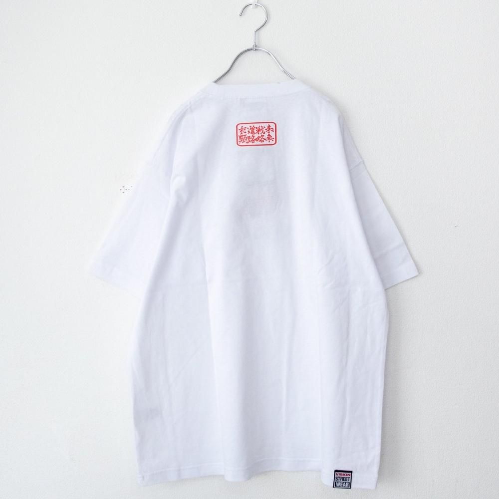 VISION STREET WEAR 寿司 スケートボード 半袖 Tシャツ WHITE Bエビ