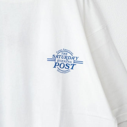 POST ノーマンロックウェル プリントTシャツ WHITE