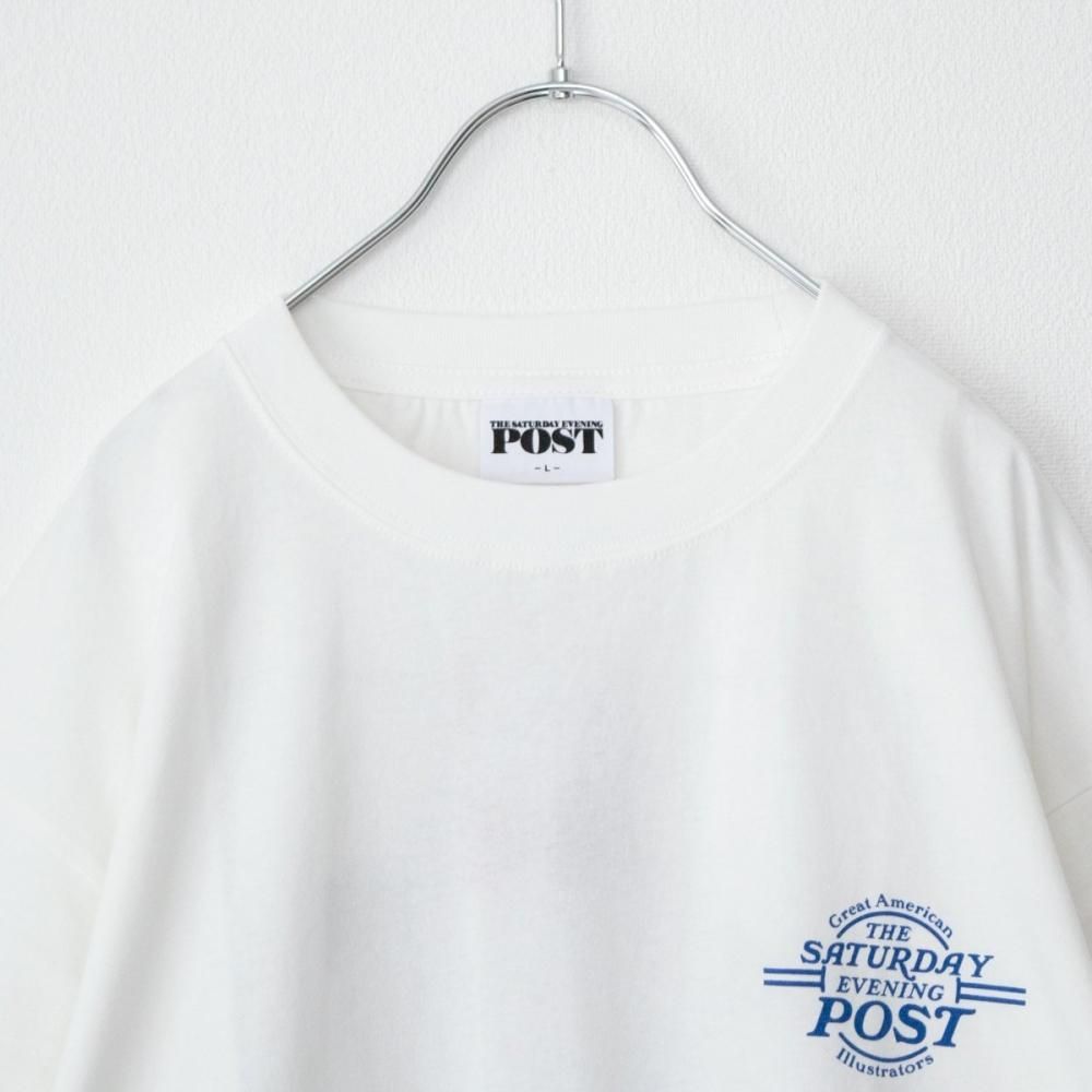 POST ノーマンロックウェル プリントTシャツ WHITE