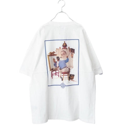 POST ノーマンロックウェル プリントTシャツ WHITE