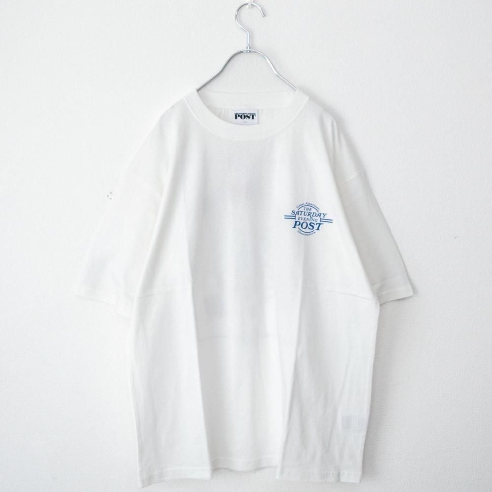POST ノーマンロックウェル プリントTシャツ WHITE