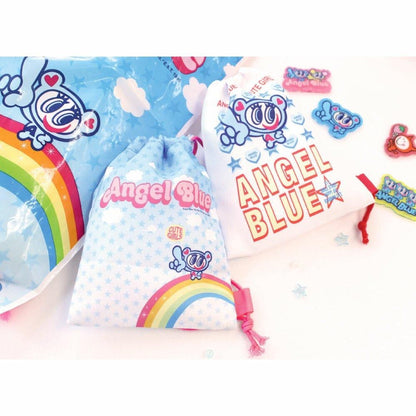 エンジェルブルー ANGEL BLUE ショッパー風巾着 BLUE