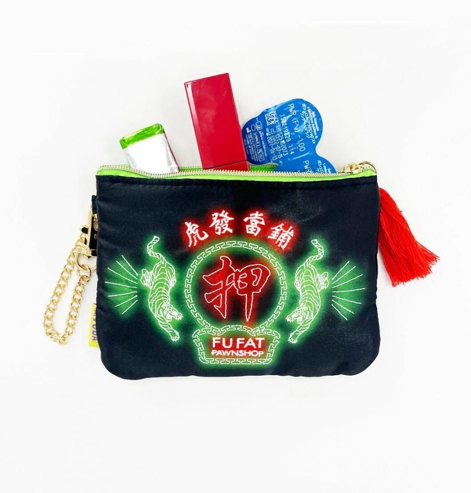 MYUUA ミューア TIGER HONG KONG TISSUE POUCH（虎）（香港　虎ネオンポーチ）