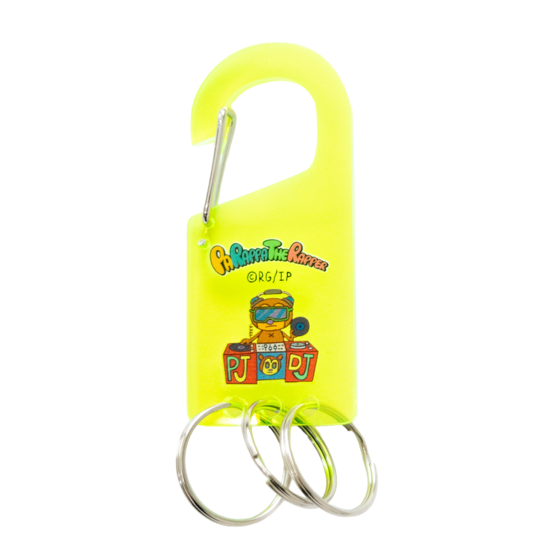 PaRappa the Rapper Acrylic Carabiner (PJ Berri) YELLOW GREEN