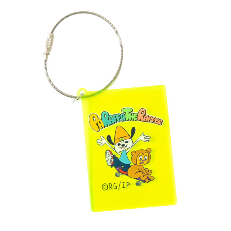 PaRappa the Rapper Acrylic Keychain (Skateboard) YELLOW GREEN