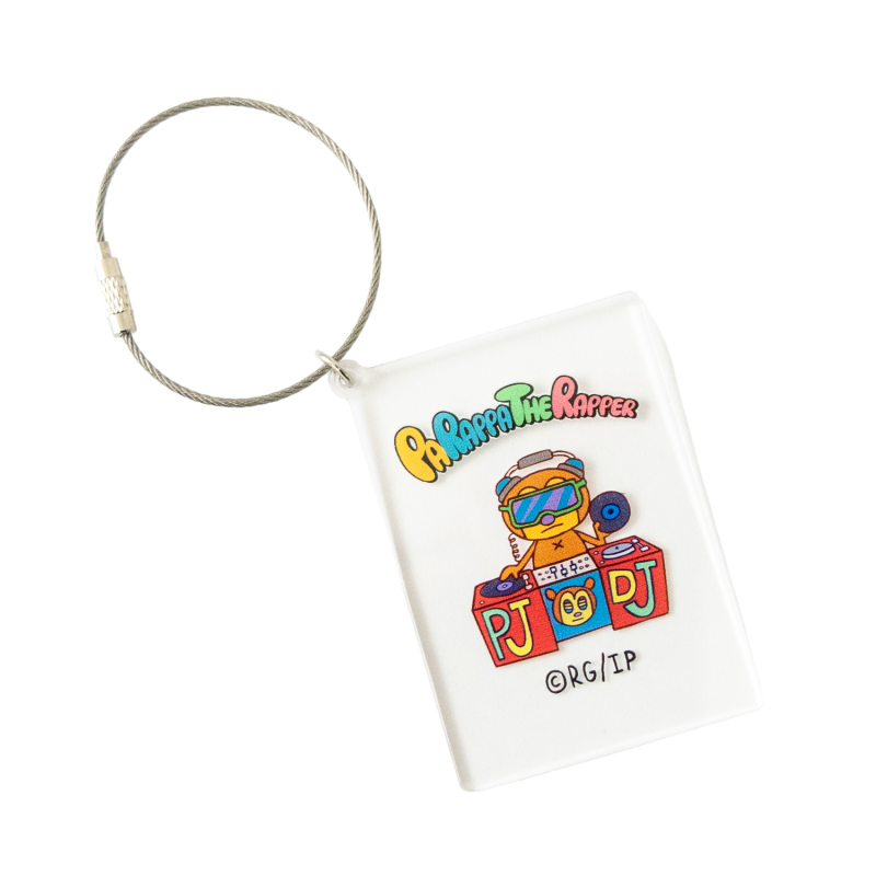 PaRappa the Rapper Acrylic Keychain (PJ Berri) CLEAR