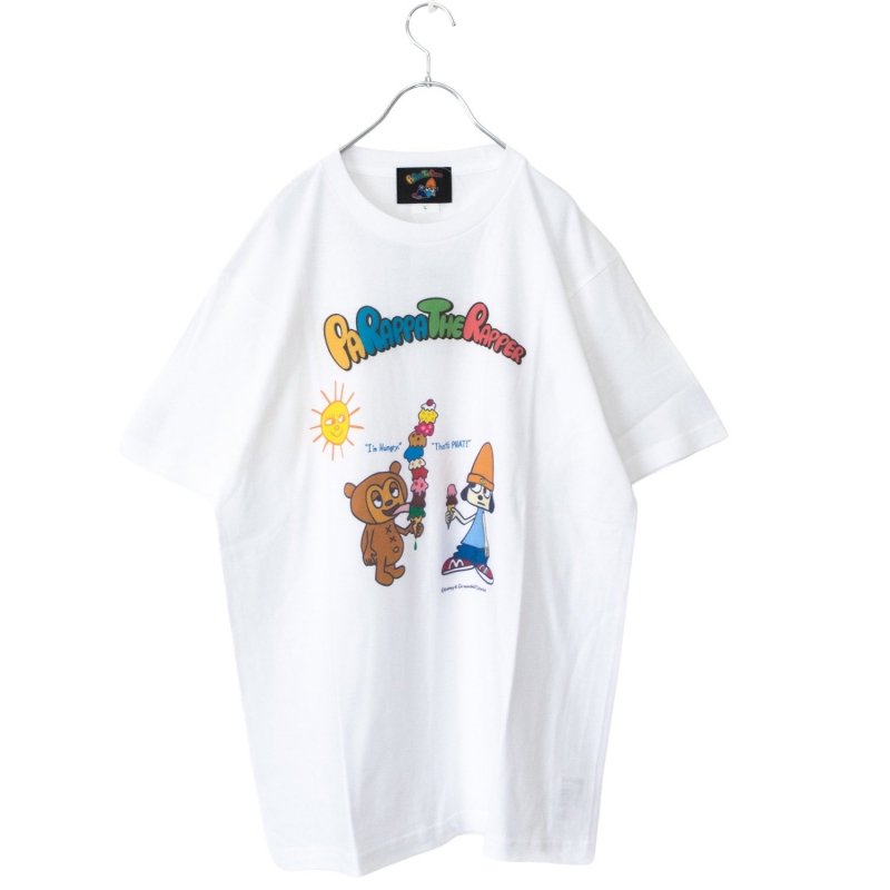 パラッパラッパー Tシャツ WP-013-02 WHITE アイスクリーム