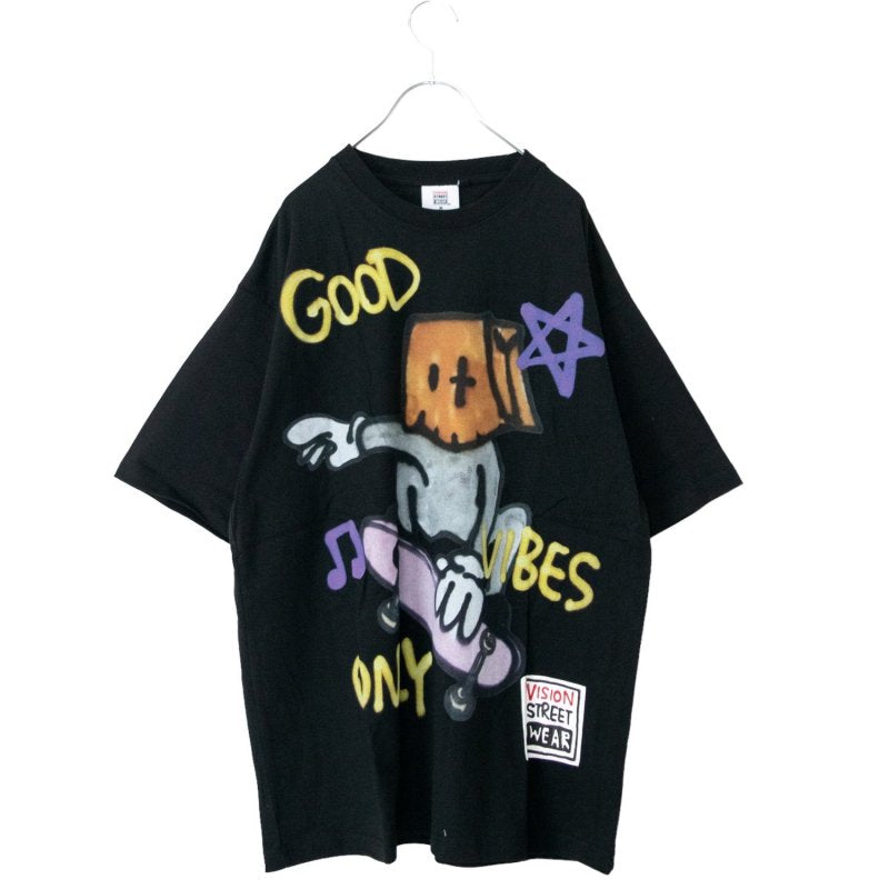 VISION STREET WEAR guernika VISIONアートTシャツ BLACK