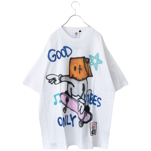 VISION STREET WEAR guernika VISIONアートTシャツ WHITE