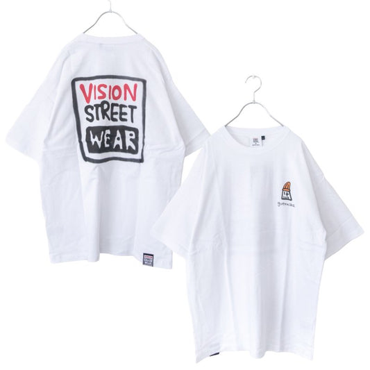 VISION STREET WEAR guernika Mag Logo T-shirt WHITE