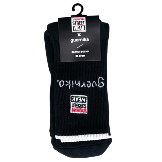 VISION STREET WEAR guernika Mag Logo Socks BLACK