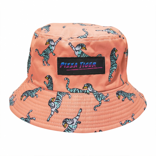 B Fresh Gear Pizza Tiger Reversible Bucket Hat