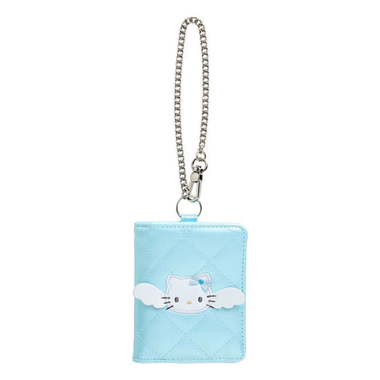 Sanrio Bi-fold Card Case (Dreamy Angel Design Series 2nd Edition) Hello Kitty BLUE