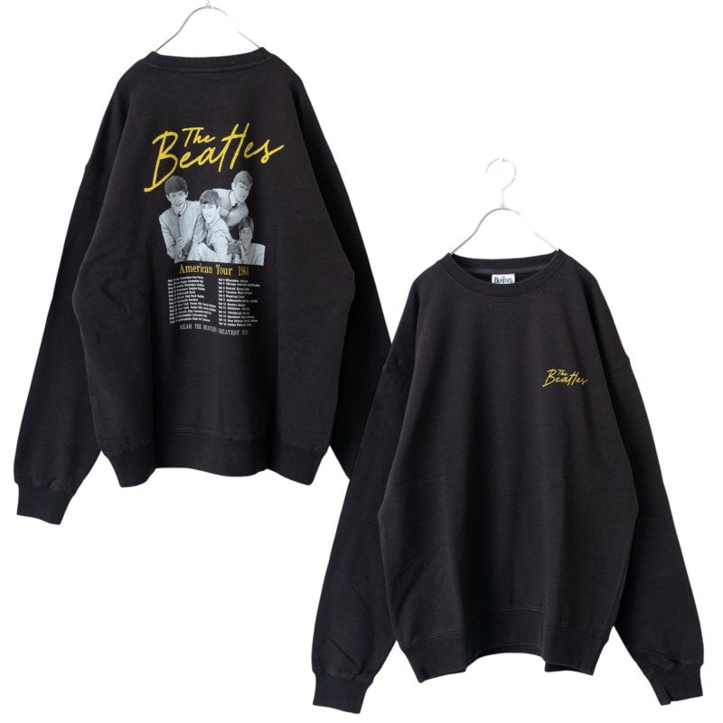 THE BEATLES Photo Print Sweatshirt CHARCOAL