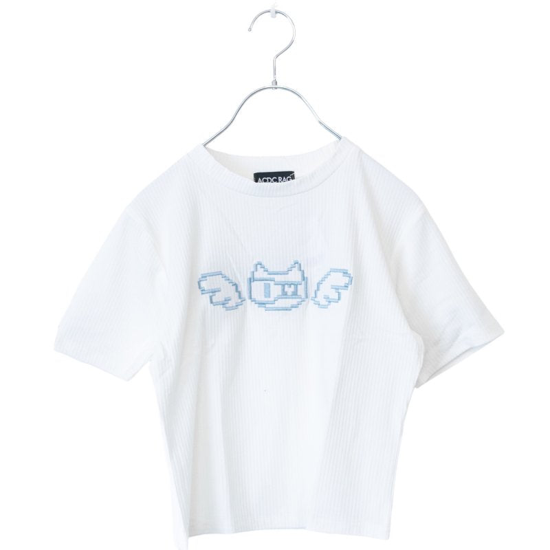 ACDC RAG ドットネコ チビ Tシャツ WHITE