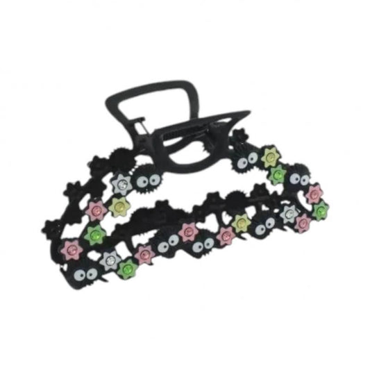 スタジオジブリ 並行輸入品 千と千尋の神隠し まっくろくろすけ ラインストーン 爪留め ヘアクリップ