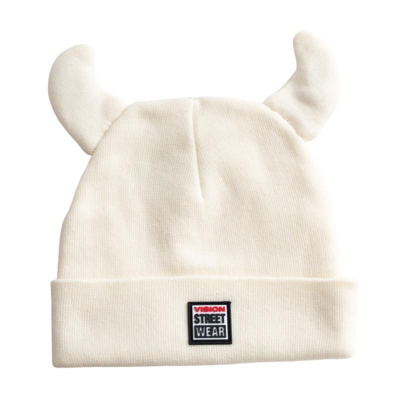 VISION STREET WEAR Devil Knit Cap OFF WHITE