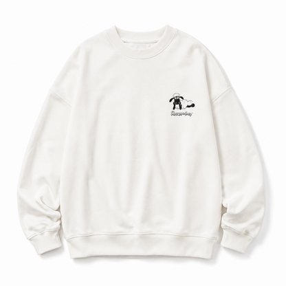 ひつじのショーン ダンボール スウェット トレーナー WHITE