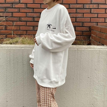 ひつじのショーン ダンボール スウェット トレーナー WHITE