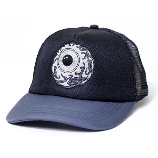 MISHKA Keep Watch 刺繍 トラッカー スナップバック キャップ  (BLACK/ MSK-37-BLK)