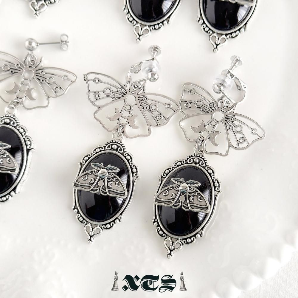 XTS Gothic Butterfly 蝶 ピアス イヤリング TS0311 SILVER