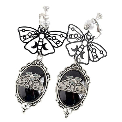 XTS Gothic Butterfly Earrings TS0311 BLACK