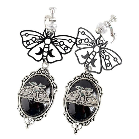 XTS Gothic Butterfly Earrings TS0311 BLACK