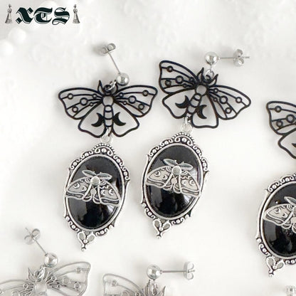 XTS Gothic Butterfly 蝶 ピアス イヤリング TS0311 BLACK