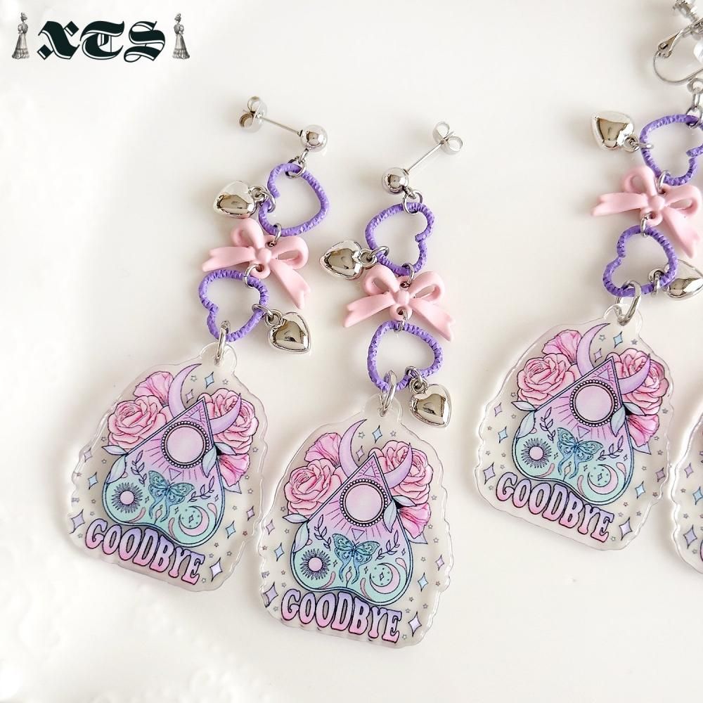 XTS リボン ハート Planchette ピアス イヤリング TS0313
