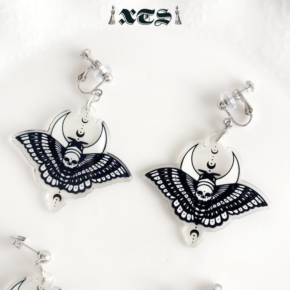 XTS Butterfly Skeleton ピアス イヤリング TS0317