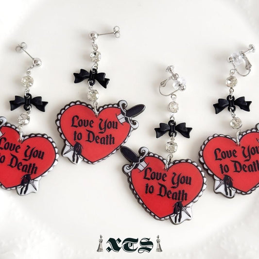 XTS Love You To Death Heart ピアス イヤリング TS0319