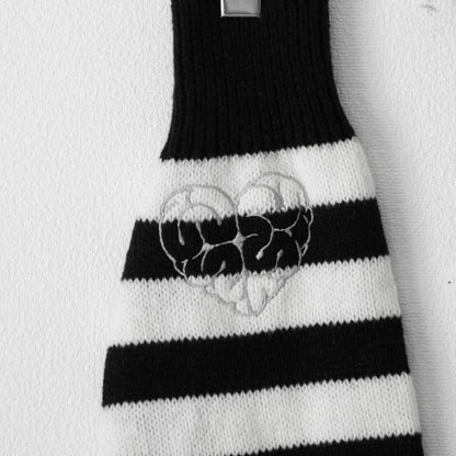 ACDC RAG ICHGO CHA~N 脳みそハート レッグウォーマー BLACK WHITE