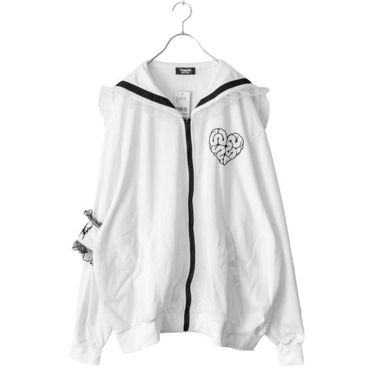 ACDC RAG ICHGO CHA~N 脳みそハート セーラージャケット WHITE