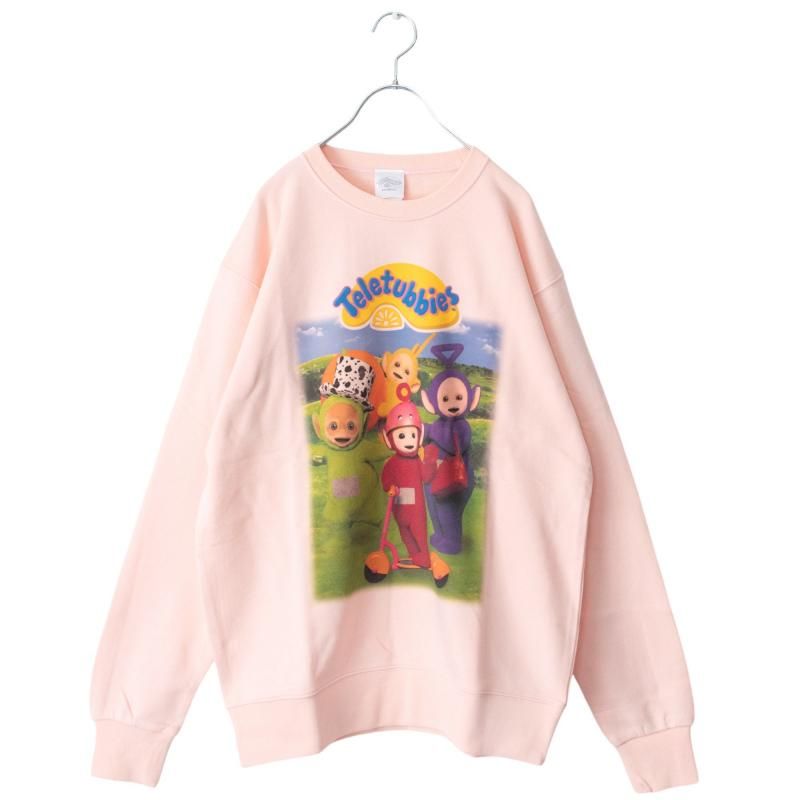 テレタビーズ プリント スウェットシャツ PINK お気に入り TB1190